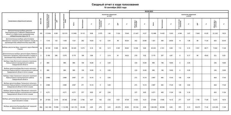 Явка на выборах в гордуму Екатеринбурга составила 11,09%